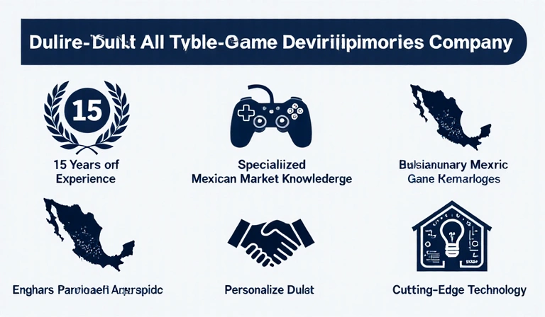 Gráfico mostrando los beneficios de elegir la empresa, con iconos de experiencia, especialización y personalización